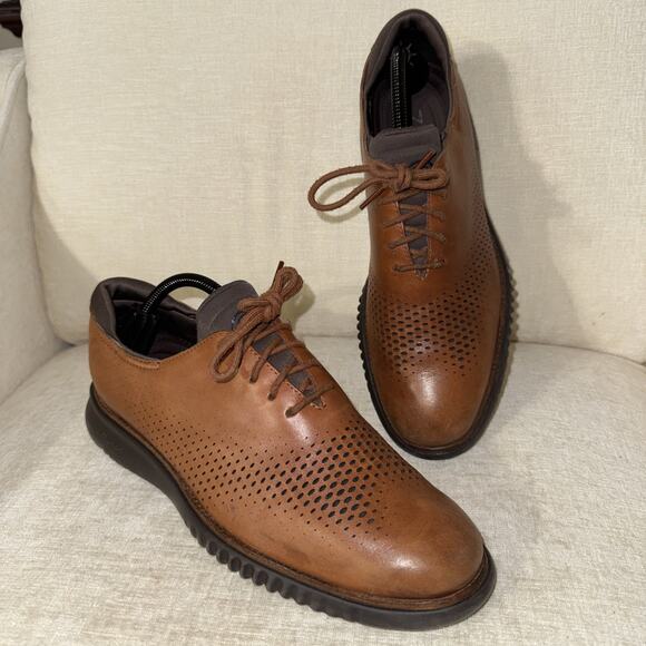 Cole Haan 2.0 ZEROGRAND Laser Wing Tip Oxfords Men’s Shoes Size 9 EUC C25351 BRW main image 8